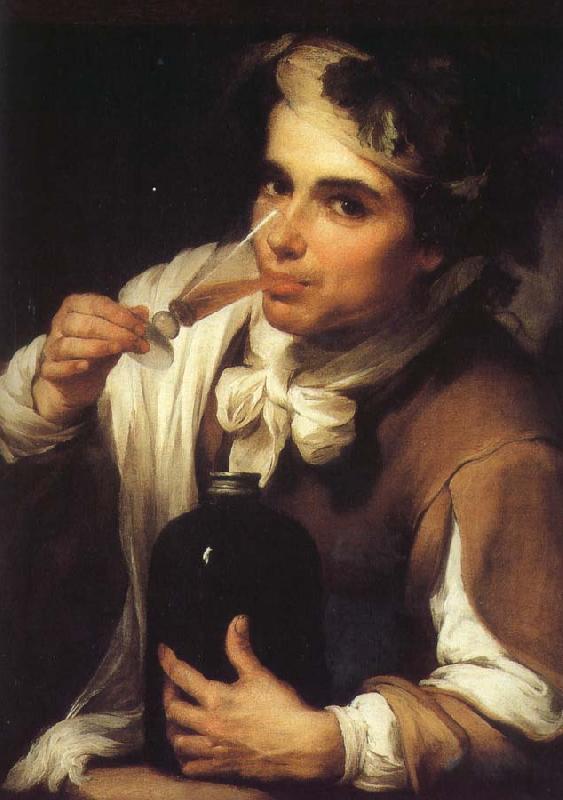 Bartolome Esteban Murillo Juvenile drinking oil painting image